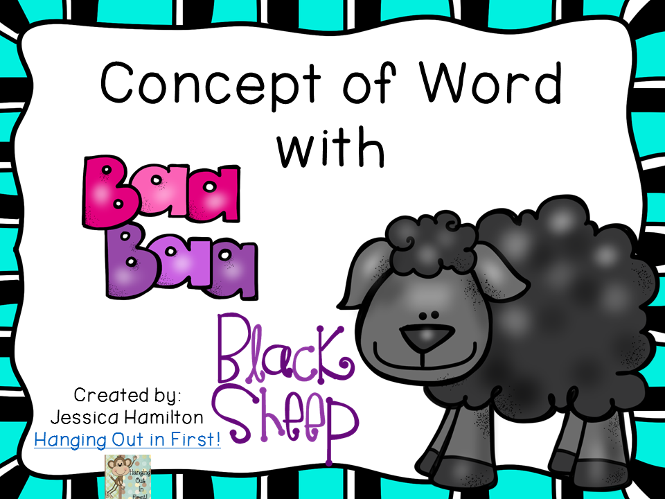 http://www.teacherspayteachers.com/Product/Concept-of-Word-with-Nursery-Rhymes-Baa-Baa-Black-Sheep-1497610