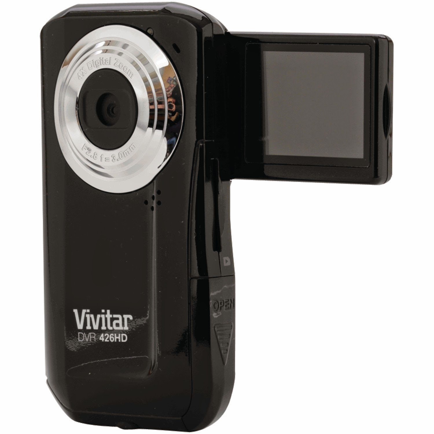 Vivitar Vivitar VIVDVR426HDBLKV LIC Flip Digital Video Recorder Camera with 1.8-Inch LCD (Black)