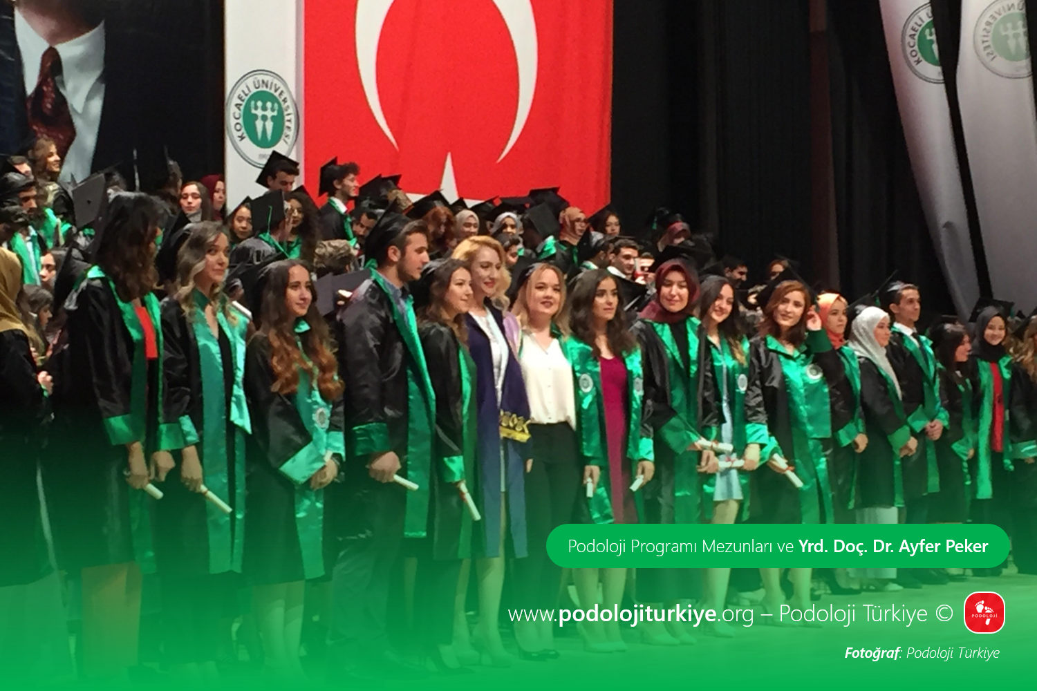 Kocaeli Üniversitesi Sağlık Hizmetleri Meslek Yüksekokulu Yeni Podologlarını Mezun Etti