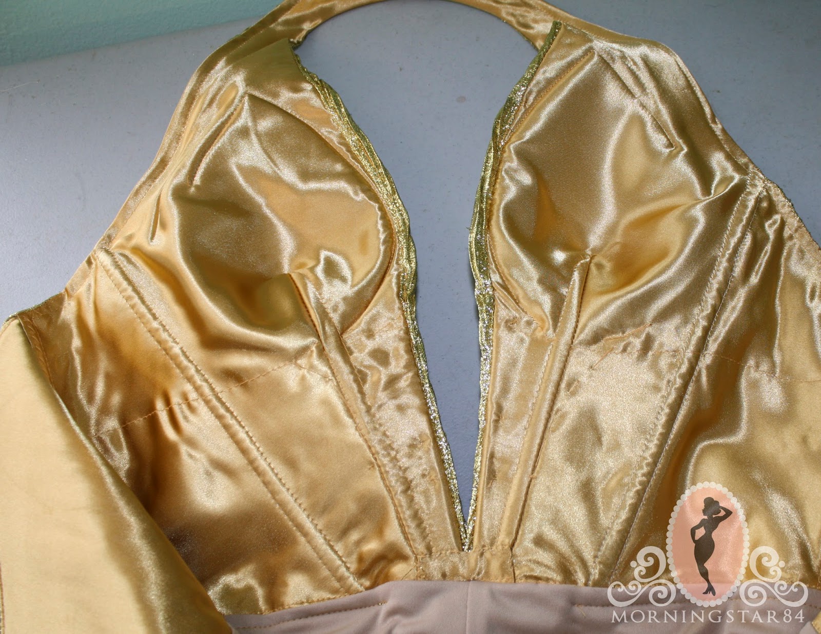 Morningstar84: Marilyn Monroe Gold Lame Dress-Simplified