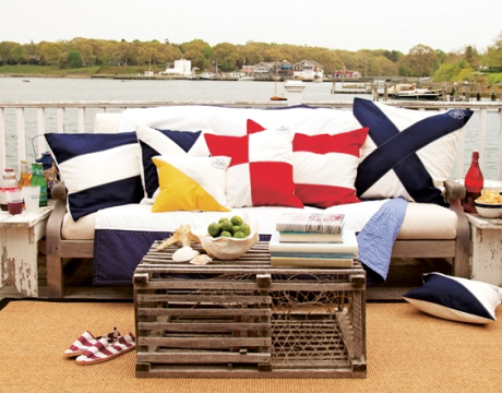 lobster crate porch table