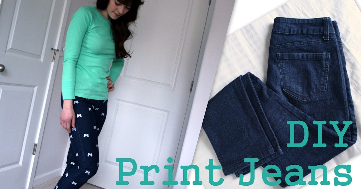 DIY Heart print jeans! A tutorial / Create / Enjoy