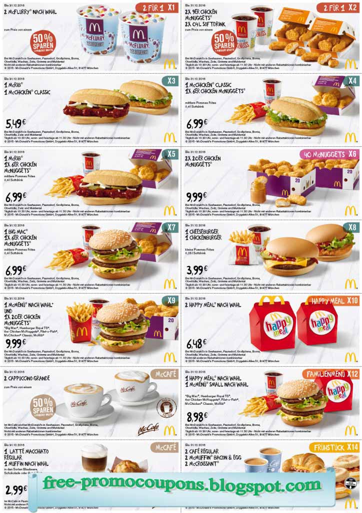 Printable Coupons 2021: Mcdonalds Coupons