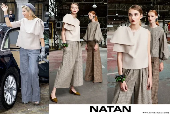 Queen Maxima wore Natan Top from Fall-Winter 2019 Colection