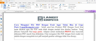 Mengunci File PDF Dengan Foxit