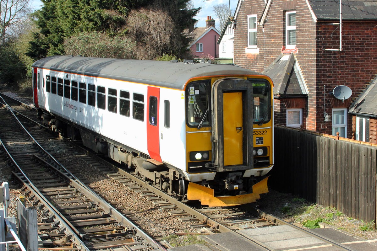 UK Trainlog 153222 Class 153 Abellio Greater Anglia uk-trainlog-153222-class-153-abellio-greater-anglia