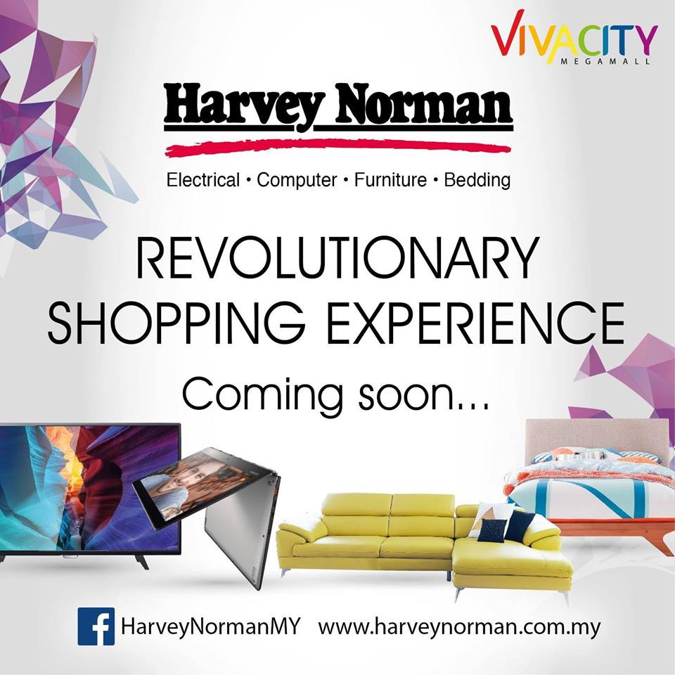 Harvey Norman Malaysia is coming to Vivacity Megamall, Kuching! Whats