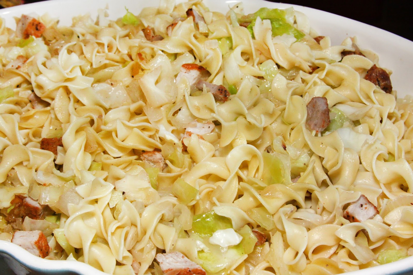 For the Love of Food Hearty Pork and Cabbage Noodles