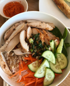 Bao and Bun, Camberwell, grilled chicken noodle salad