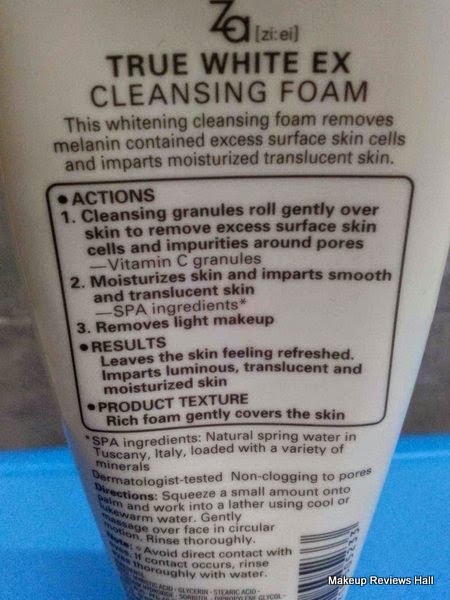 Za True Cleansing Foam