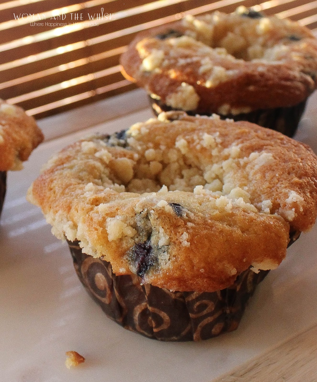 Woman and the Whisk Blueberry Lemon Yogurt Muffins