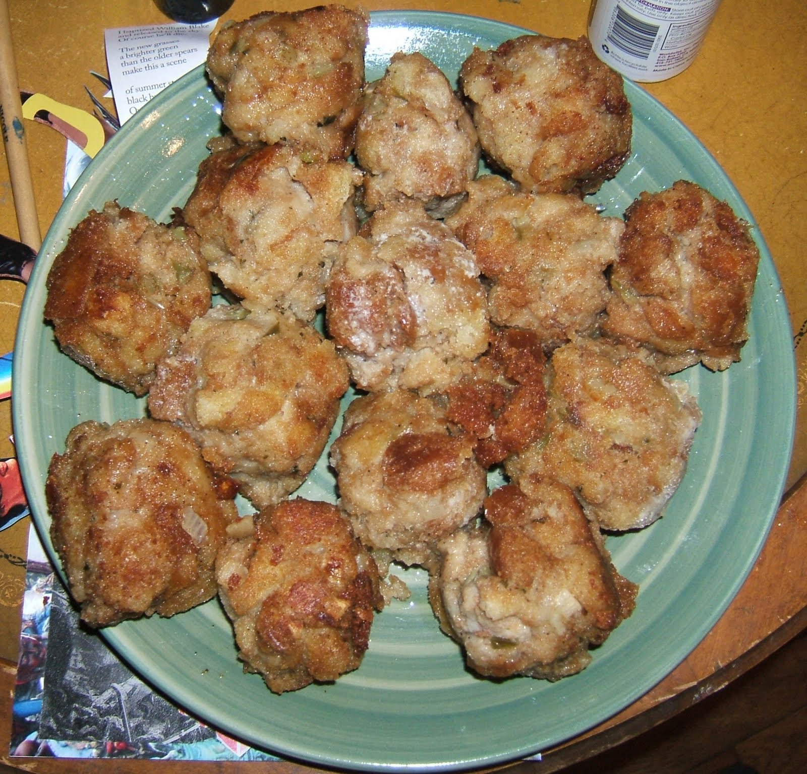Eat Well and Prosper Fried Stuffing Balls