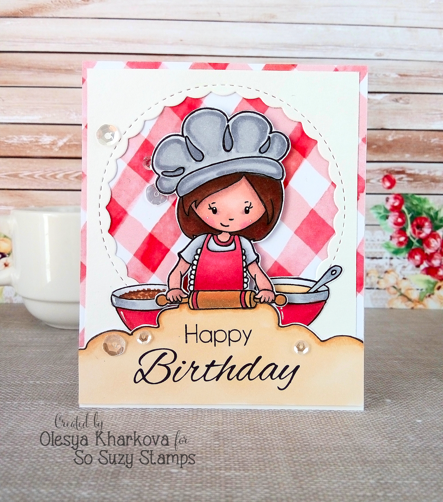 As if by magic by Olesya Andreyeva: Birthday Cooking ft So Suzy stamps