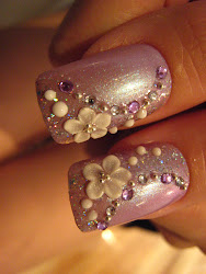 nails purple jin para decoradas nail adventures unas 3d novias amazing fotos decoracion bridal lim coat clear manicura parte nailart