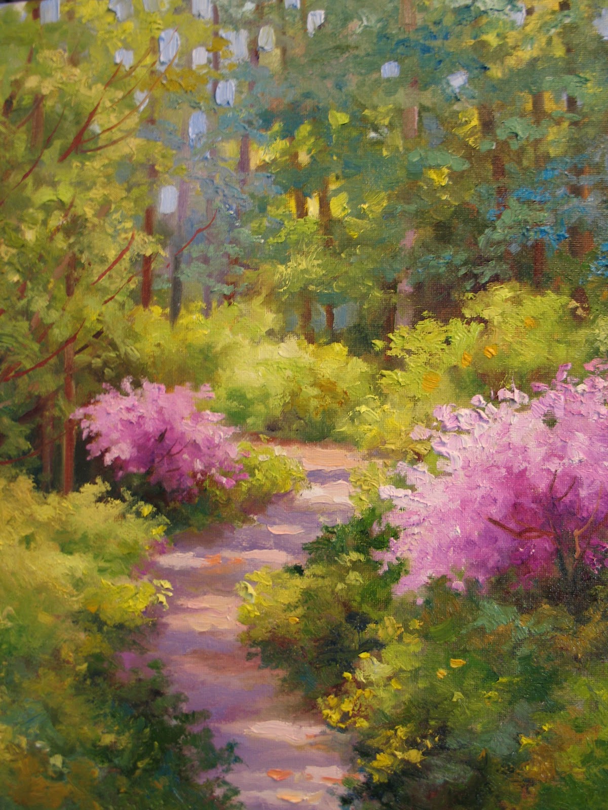 Nel's Everyday Painting: Spring Garden Walk - SOLD
