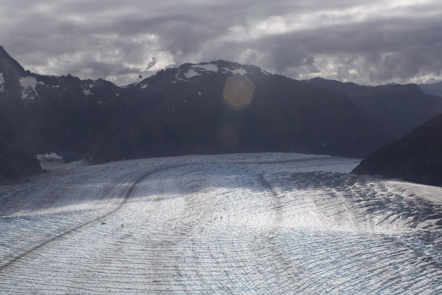 Helicopter View of Mendenhall Glacier