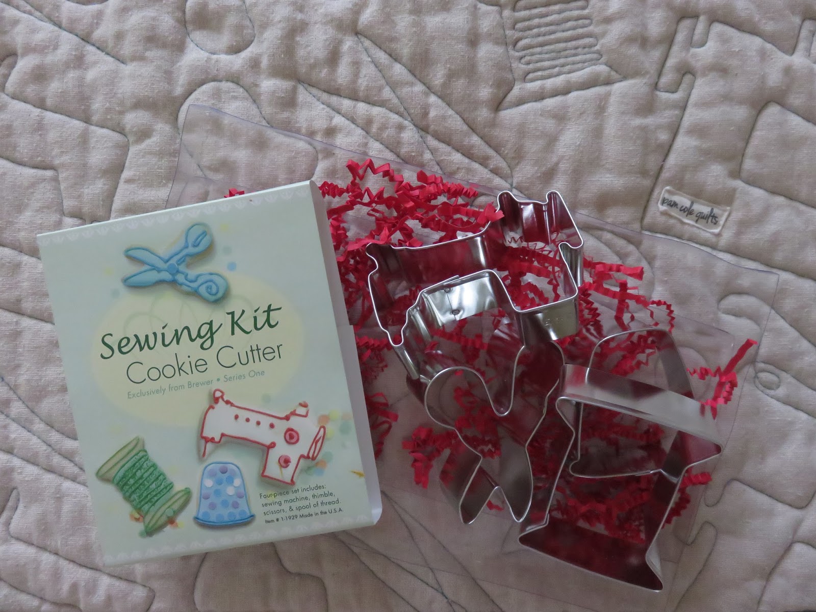 Quilting Square One sewing kit cookie cutters