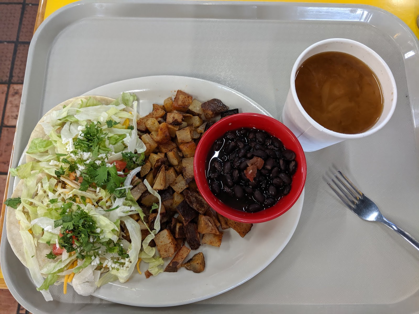 Richardson TX Fuzzy's Taco Shop for Breakfast