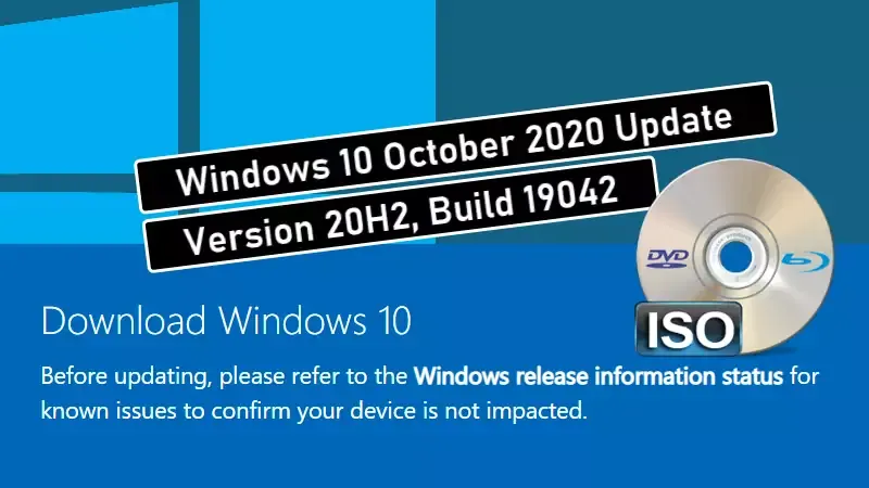 Download Windows 10 October 2020 Update (20H2) ISO images