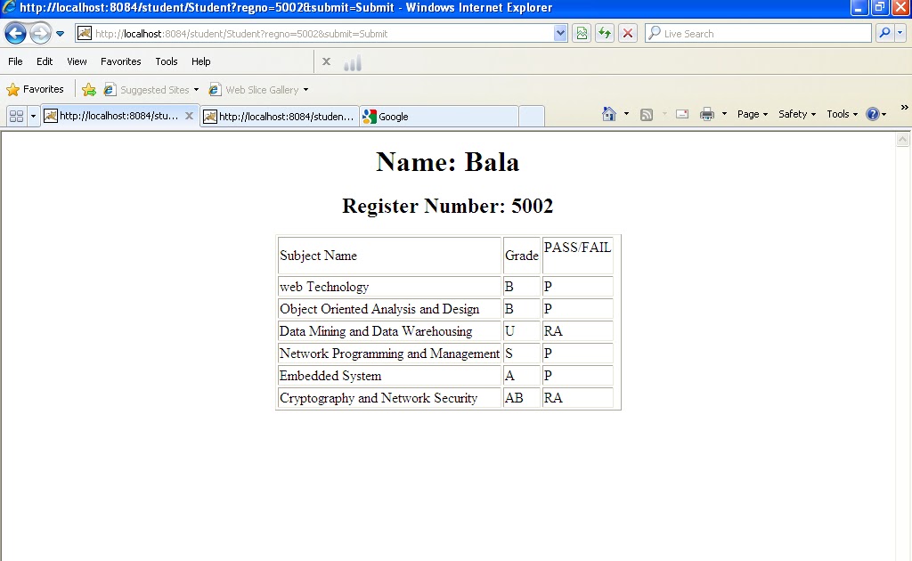 java program: three tier application using servlet for displaying ...
