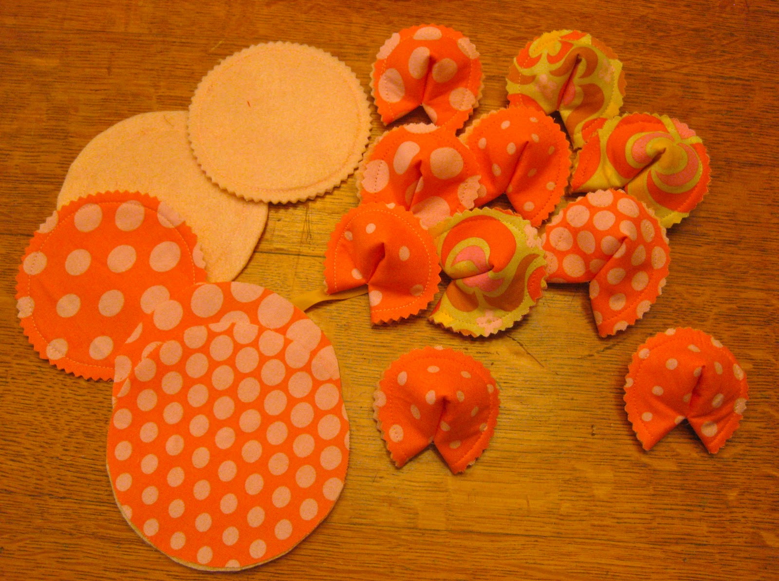 Drawing Time Fabric Fortune Cookies a quick craft