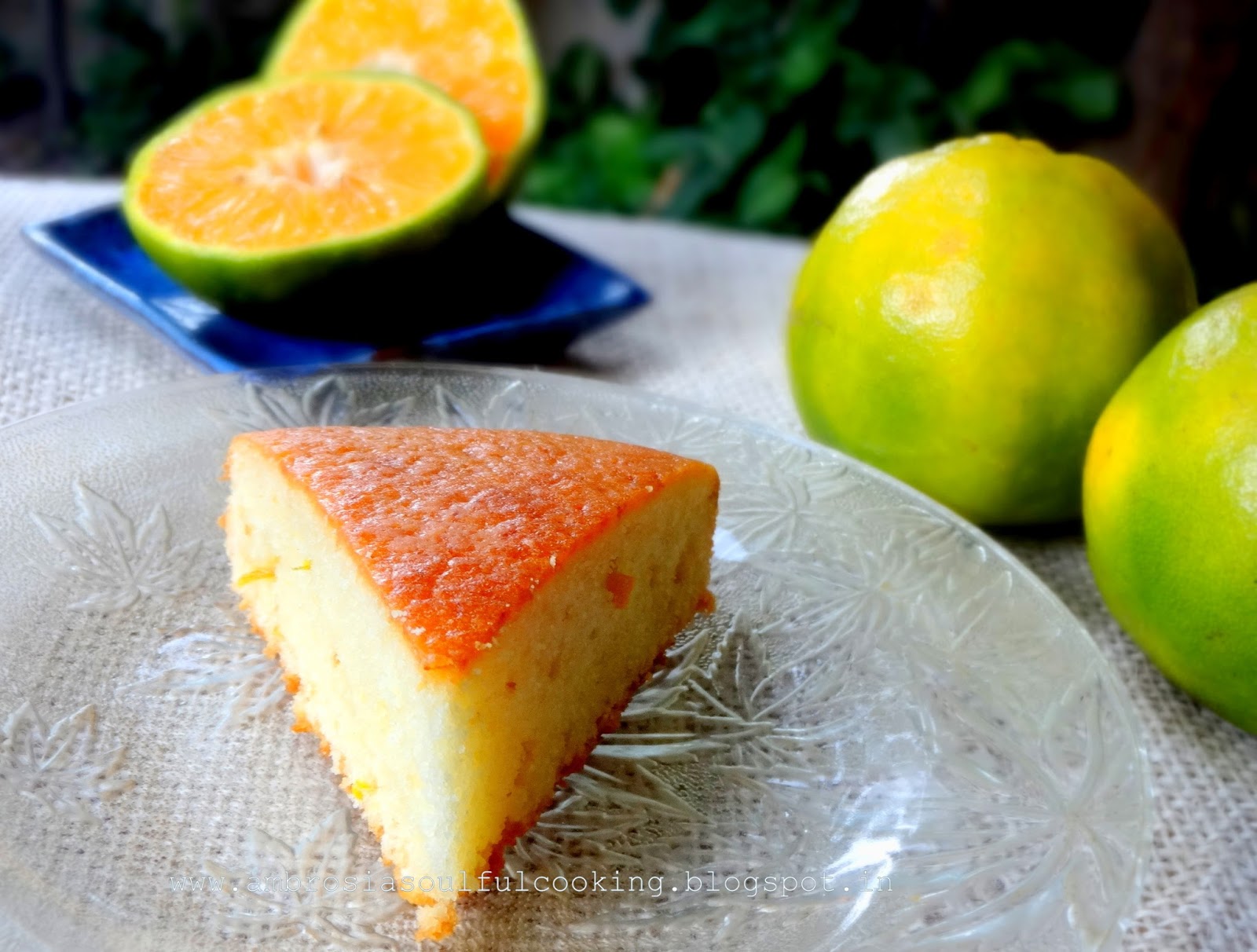 Low Fat Orange Yogurt Cake Ambrosia