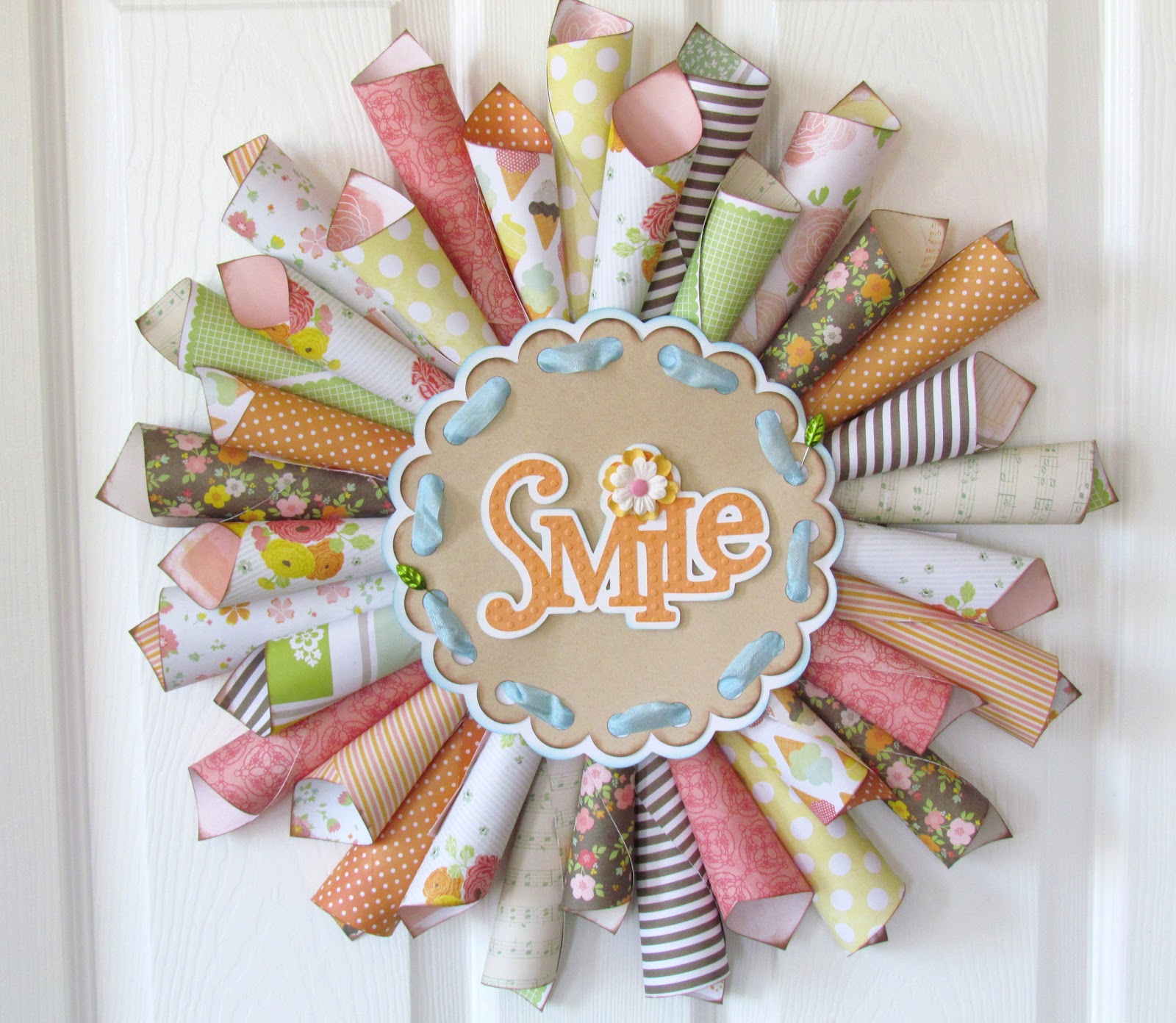 The Paper Variety Tutorial Paper Cone Wreath by Holly!