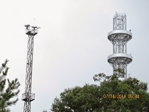 Observations platforms and watchtowers, North Korean side of DMZ, between the two Koreas