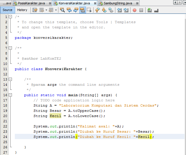 Tolowercase java. Touppercase java.