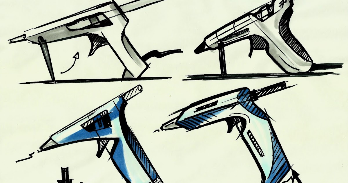 Delf Design Sketches Glue Gun Sketch Ideas