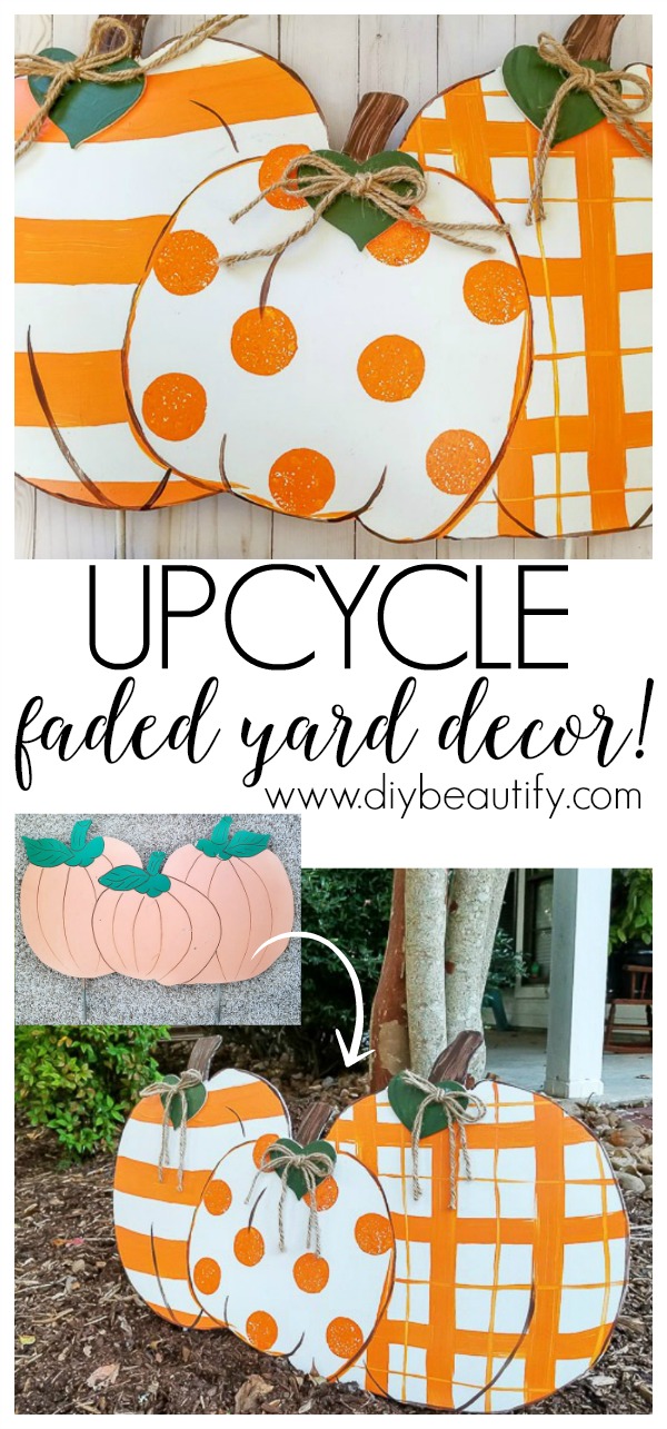 Outdoor Fall Decor Upcycle DIY Beautify Creating Beauty at Home