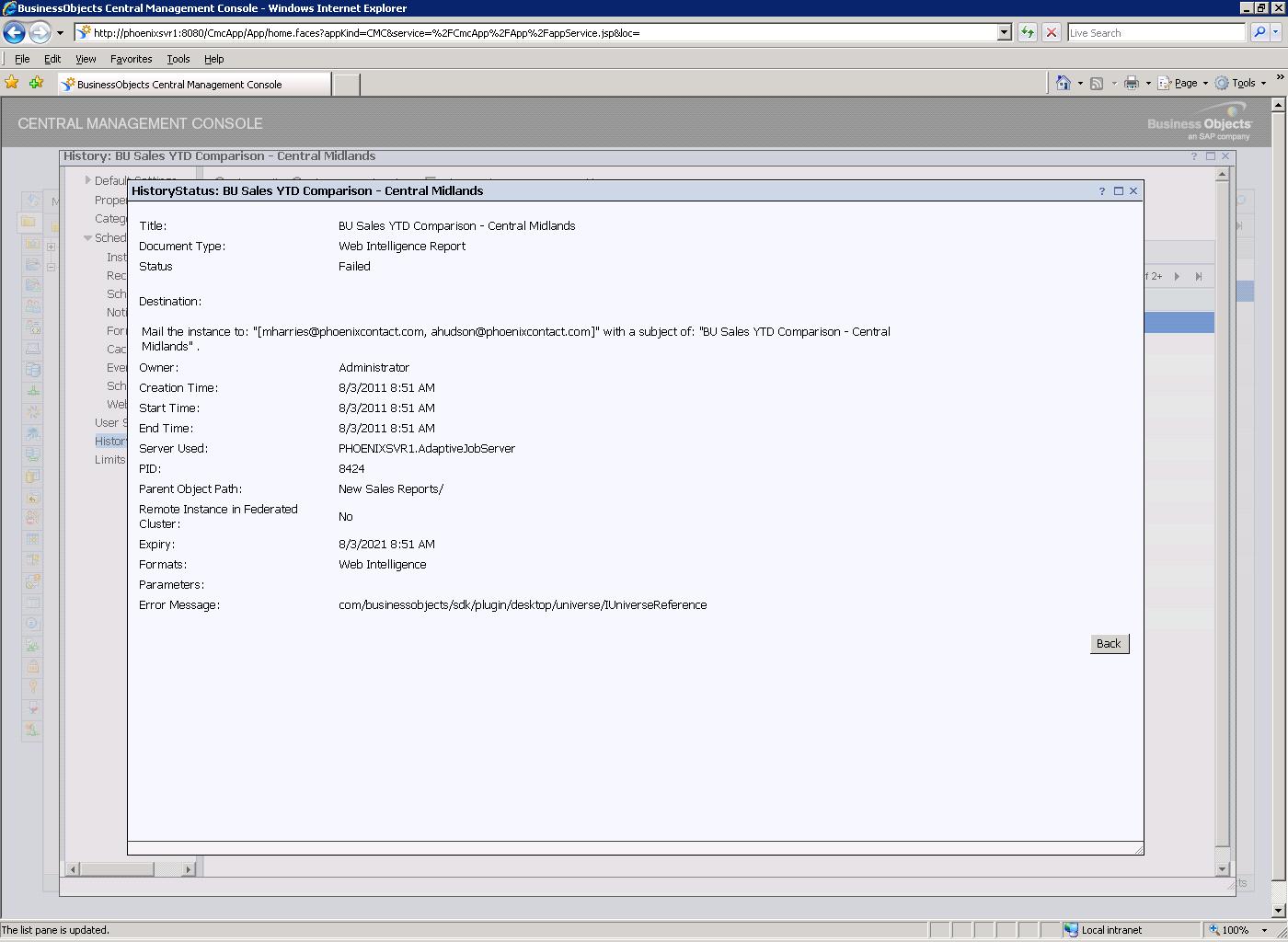 DSCallards BI Blog Repairing a Broken SAP BusinessObjects Edge System