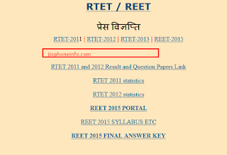 Download REET Admit Card 2018