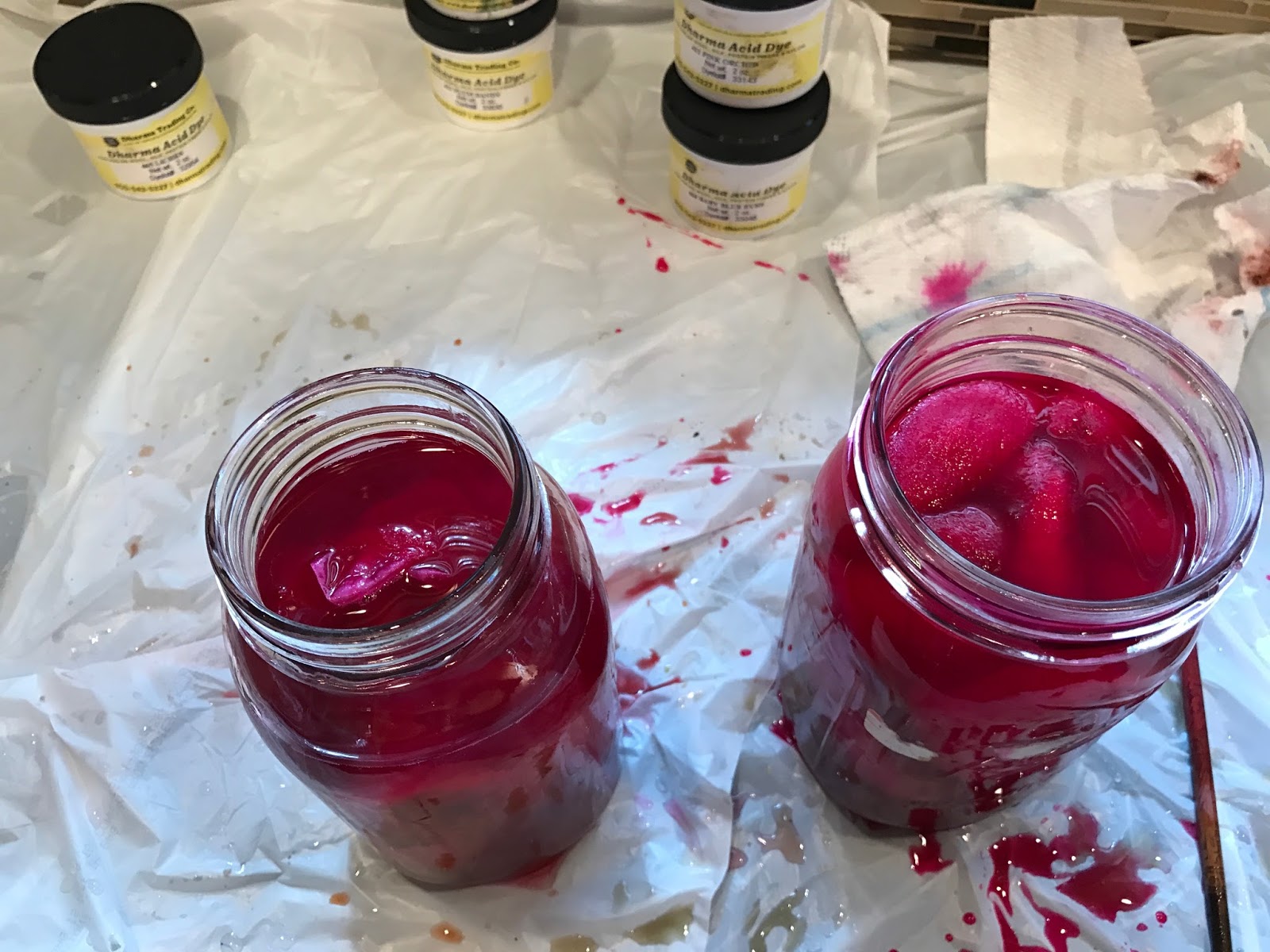 Studio 907 How to dye wool roving and silk using acid dyes