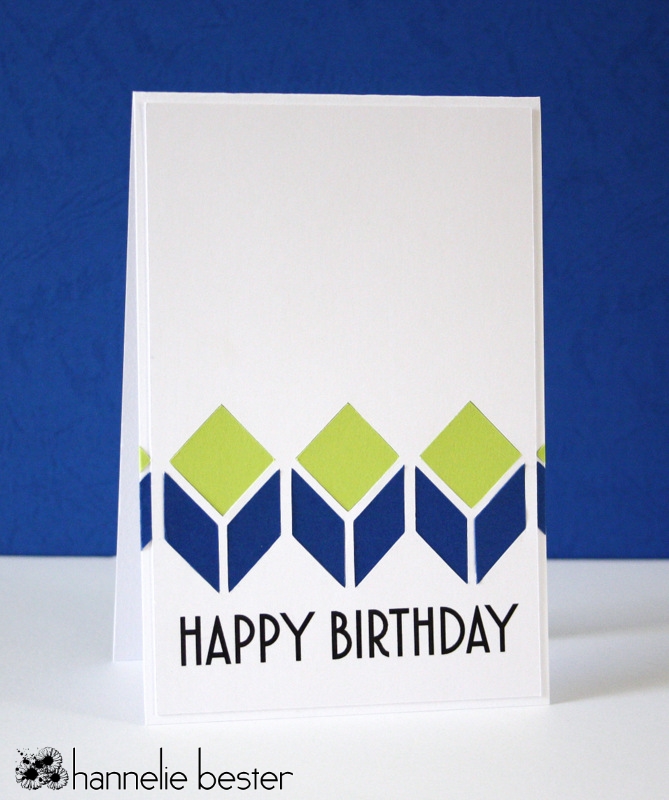 fresh look masculine birthday card