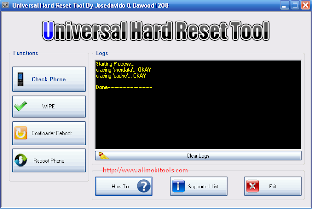 Universal Hard Reset Tool Free Download For All Android Phones/Tablets