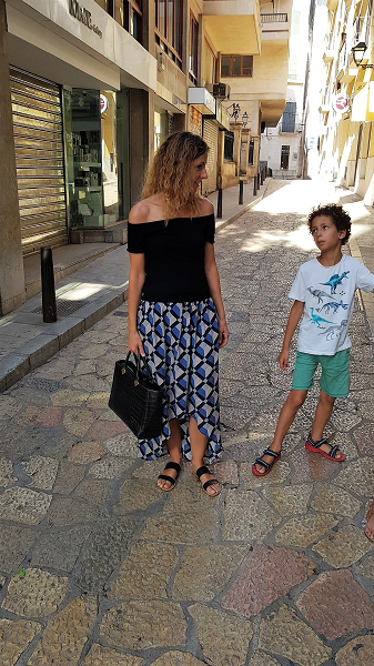 Falda larga estampada verano