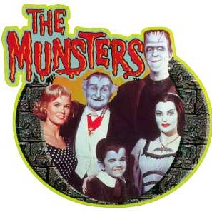 Logo: La familia Monster con el texto y debajo,  sus protagonistas