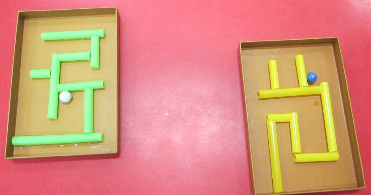 Preschool Crafts for Kids* Drinking Straw Maze Toy Craft