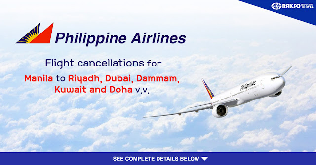 PHILIPPINE AIRLINES FLIGHT CANCELLATIONS FOR MANILA TO ...