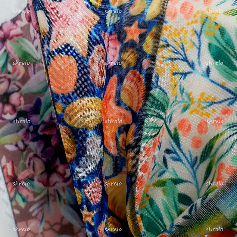 Shrelo Print Tekstil Print Kain dengan Menggunakan Desain