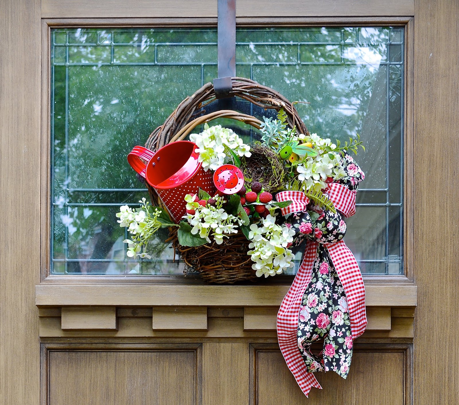 Let S Add Sprinkles Red Berry Door Basket A Pinterest Challenge