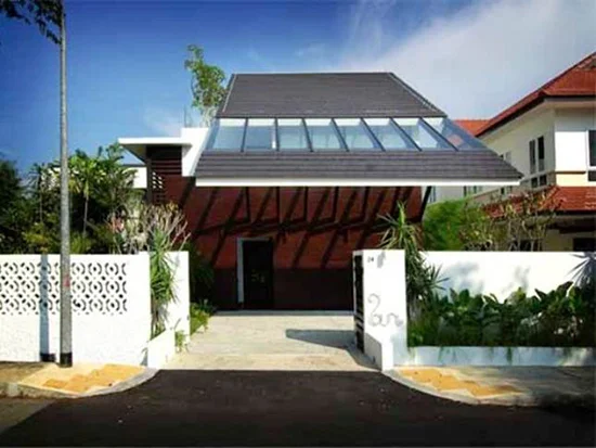 rumah minimalis dengan atap atap rumah unik