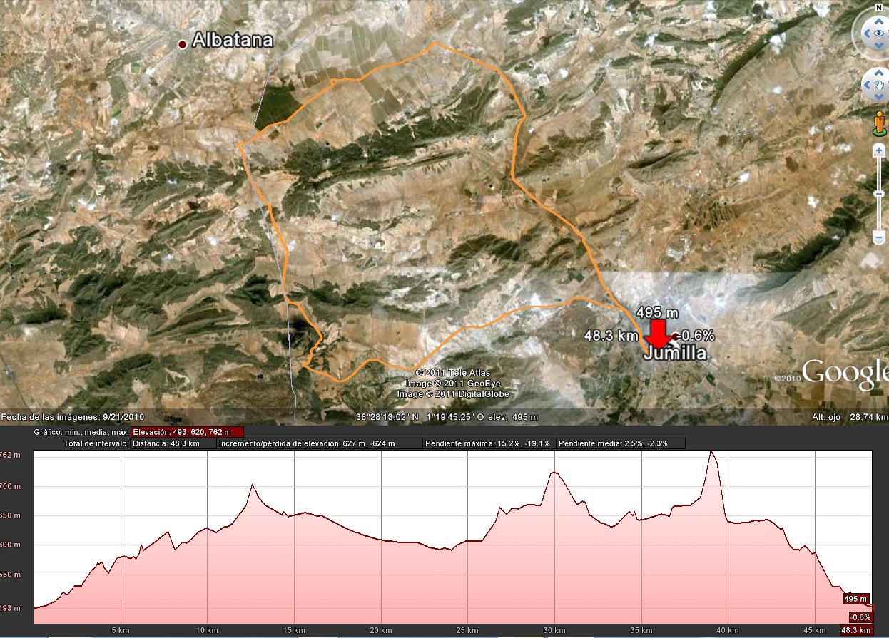 JUMILLABIKE Jumilla, Casa del Rico; La Celia, Jumilla