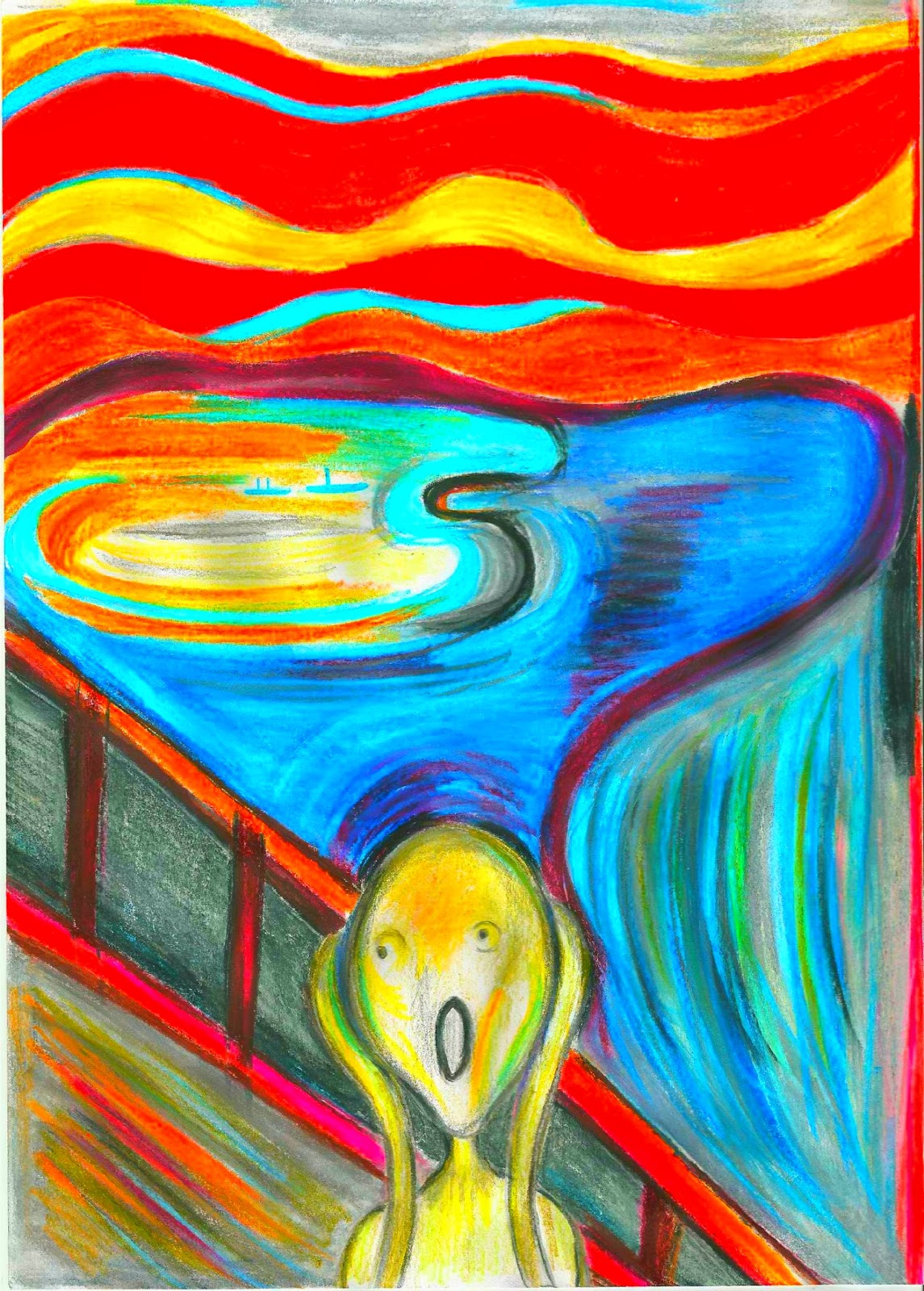 The Scream cartoon - now posted: The Scream - Edmund Munch inspired cartoon