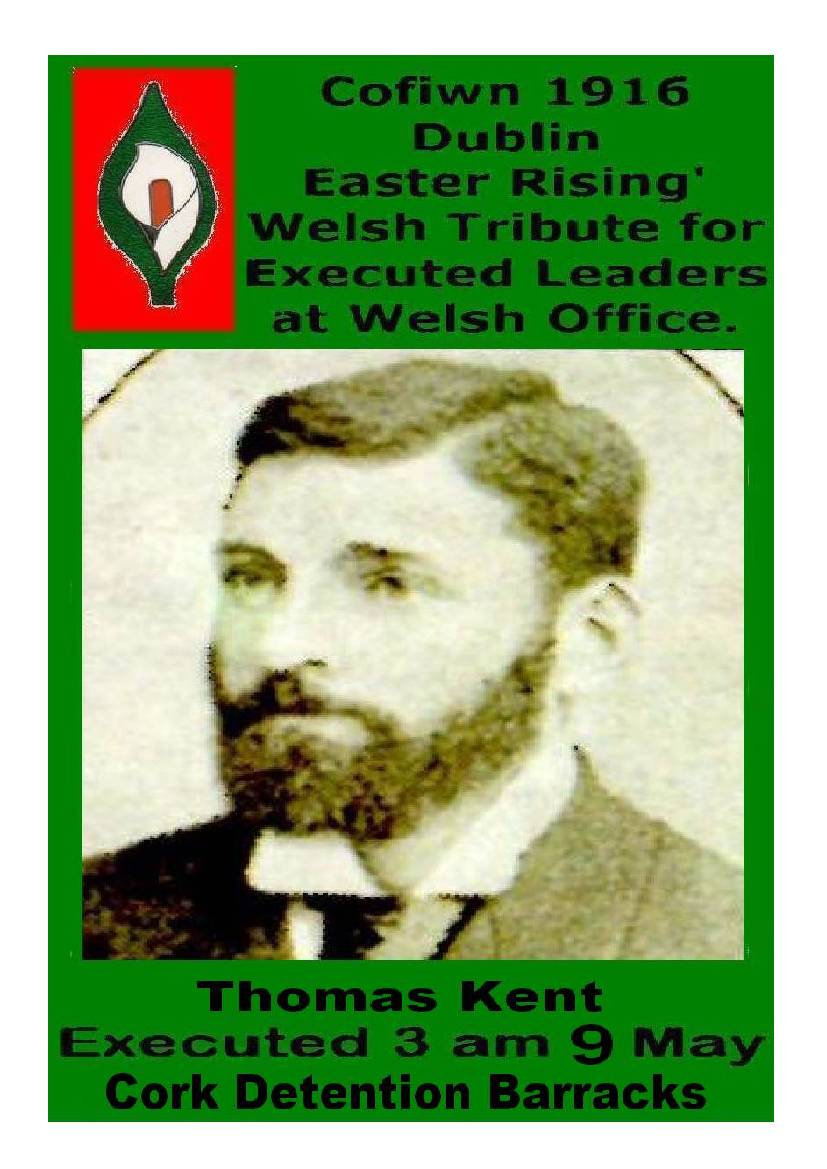 WALES/CYMRU IRELAND/EIRE SOLIDARITY. 9 MAY 1916 EXECUTION OF THOMAS