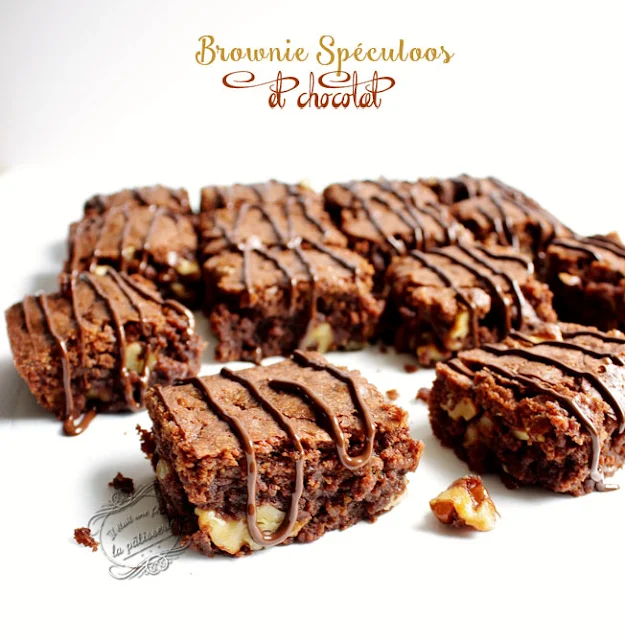 recette brownie spéculoos et chocolat