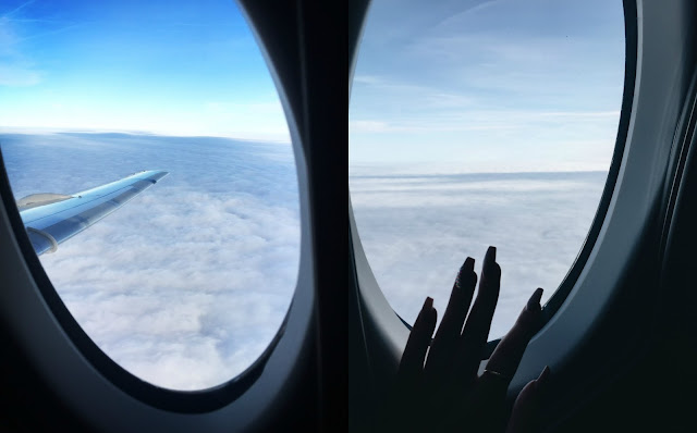 Airplane Window Travel Blogger