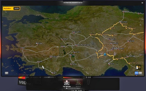 Euro Truck Simulator 2 Türkiye Yaması Modu + Harita 1.45 İndir Full
