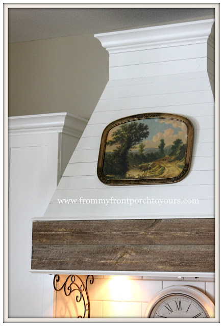 Farmhouse DIY Range Hood--From My Front Porch To Yours